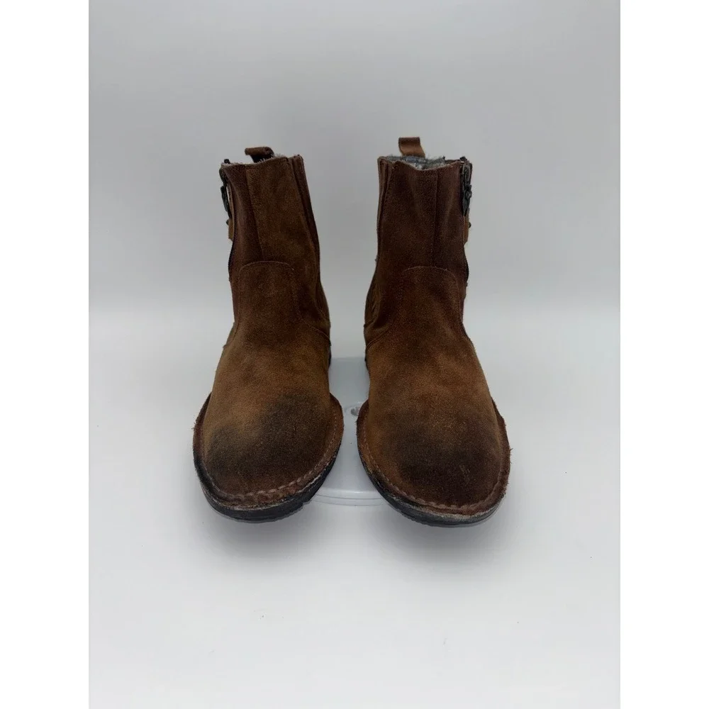 MARK NASON Lounge U Rock Boot Cross Brown Suede Leather Shoe Mens‎ Buckle Chukka
